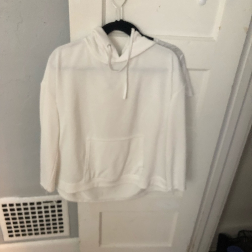 White cotton sweatshirt